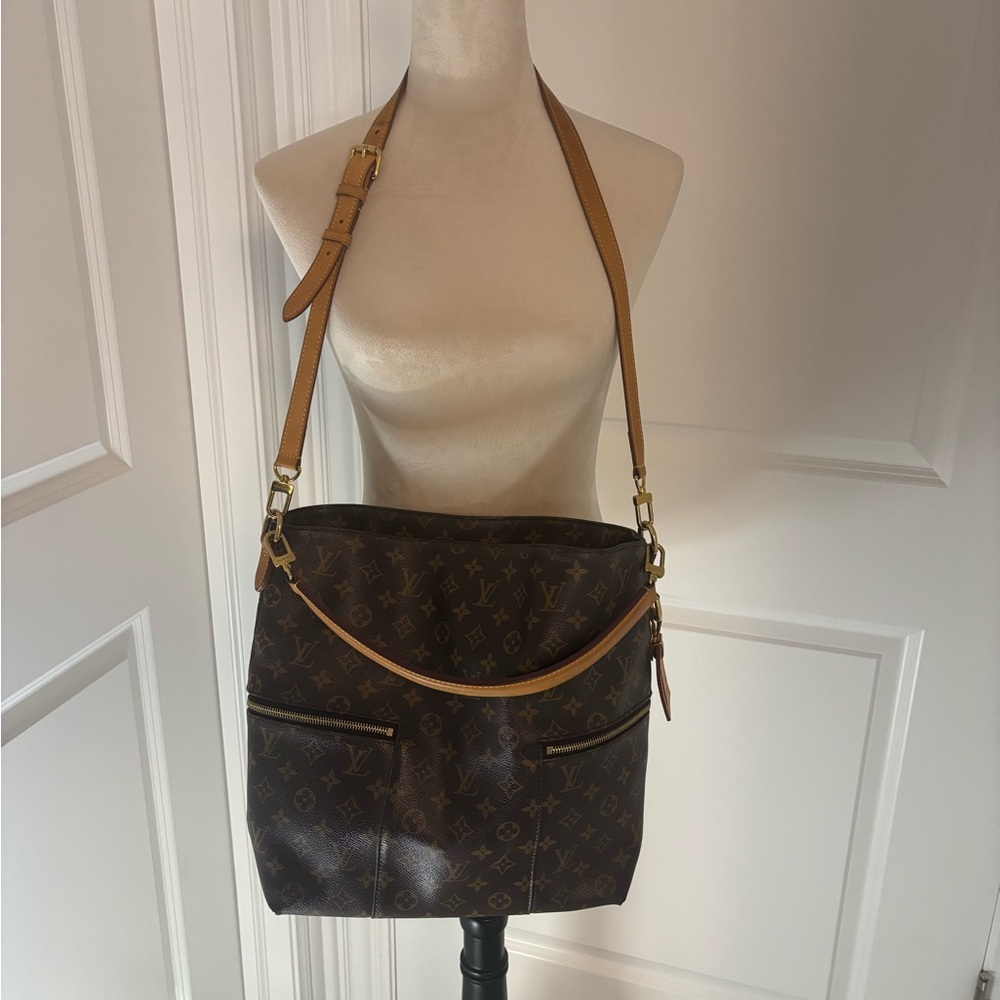 Louis Vuitton Brown Monogram Canvas Shoulder Bag